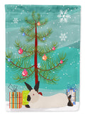 California White Rabbit Christmas Garden Flag Mailbox Decorative Yard Banner Outside Patio Artwork for Flower Beds, Garden Size, Multicolor