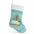 Scottish Blackface Sheep Christmas Holiday Stocking Double-Sided Print, Polyester Suede,11x18, Made in USA