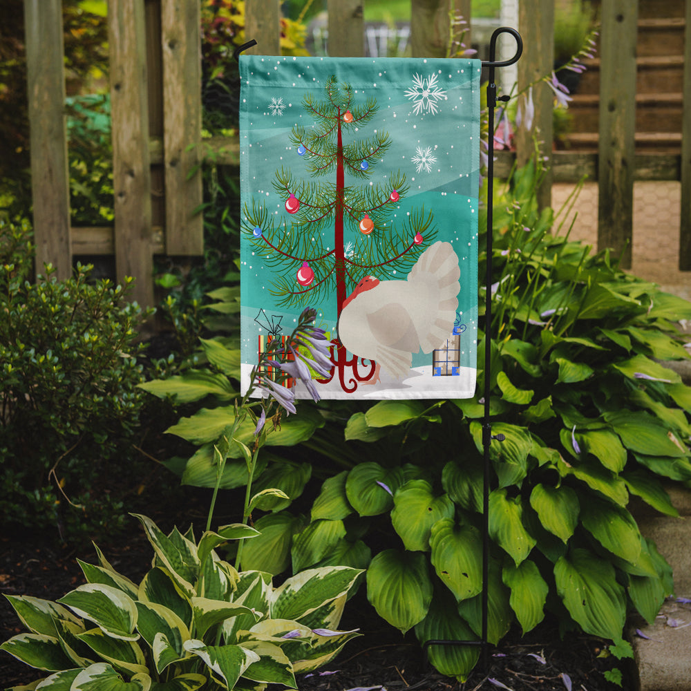 White Holland Turkey Christmas Garden Flag Mailbox Decorative Yard Banner Outside Patio Artwork for Flower Beds, Garden Size, Multicolor