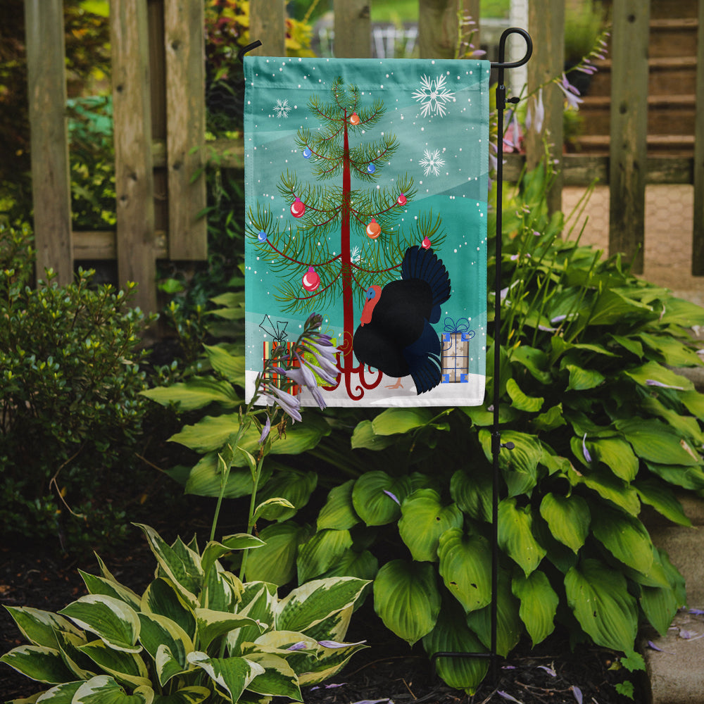 Norfolk Black Turkey Christmas Garden Flag Mailbox Decorative Yard Banner Outside Patio Artwork for Flower Beds, Garden Size, Multicolor