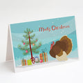 French Turkey Dindon Christmas Greeting Cards Pack of 8 Blank Cards with Envelopes Whimsical A7 Size 5x7