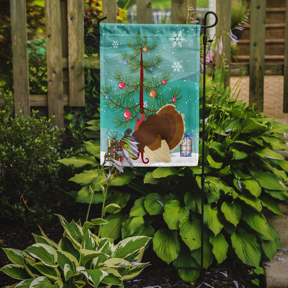 French Turkey Dindon Christmas Garden Flag Mailbox Decorative Yard Banner Outside Patio Artwork for Flower Beds, Garden Size, Multicolor