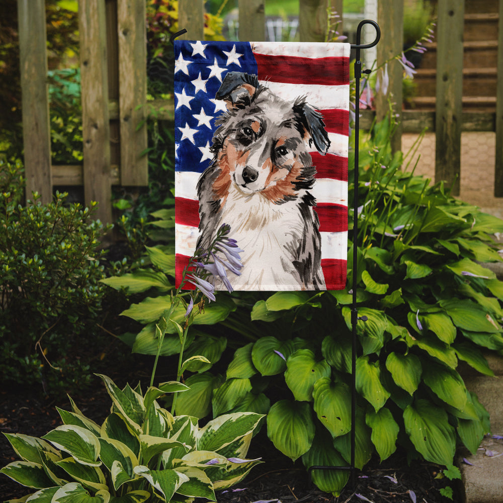 Australian Shepherd Patriotic Garden Flag Mailbox Decorative Yard Banner Outside Patio Artwork for Flower Beds, Garden Size, Multicolor