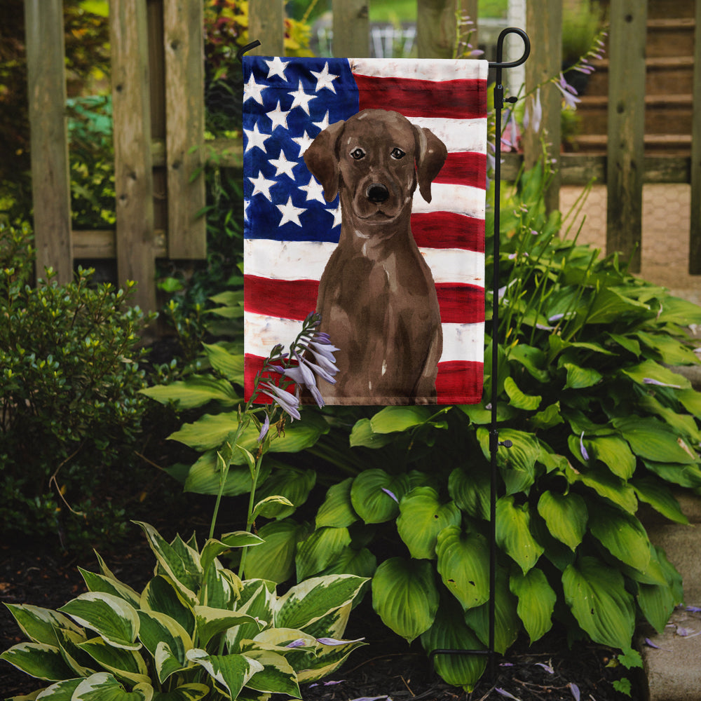 Chocolate Labrador Patriotic Garden Flag Mailbox Decorative Yard Banner Outside Patio Artwork for Flower Beds, Garden Size, Multicolor