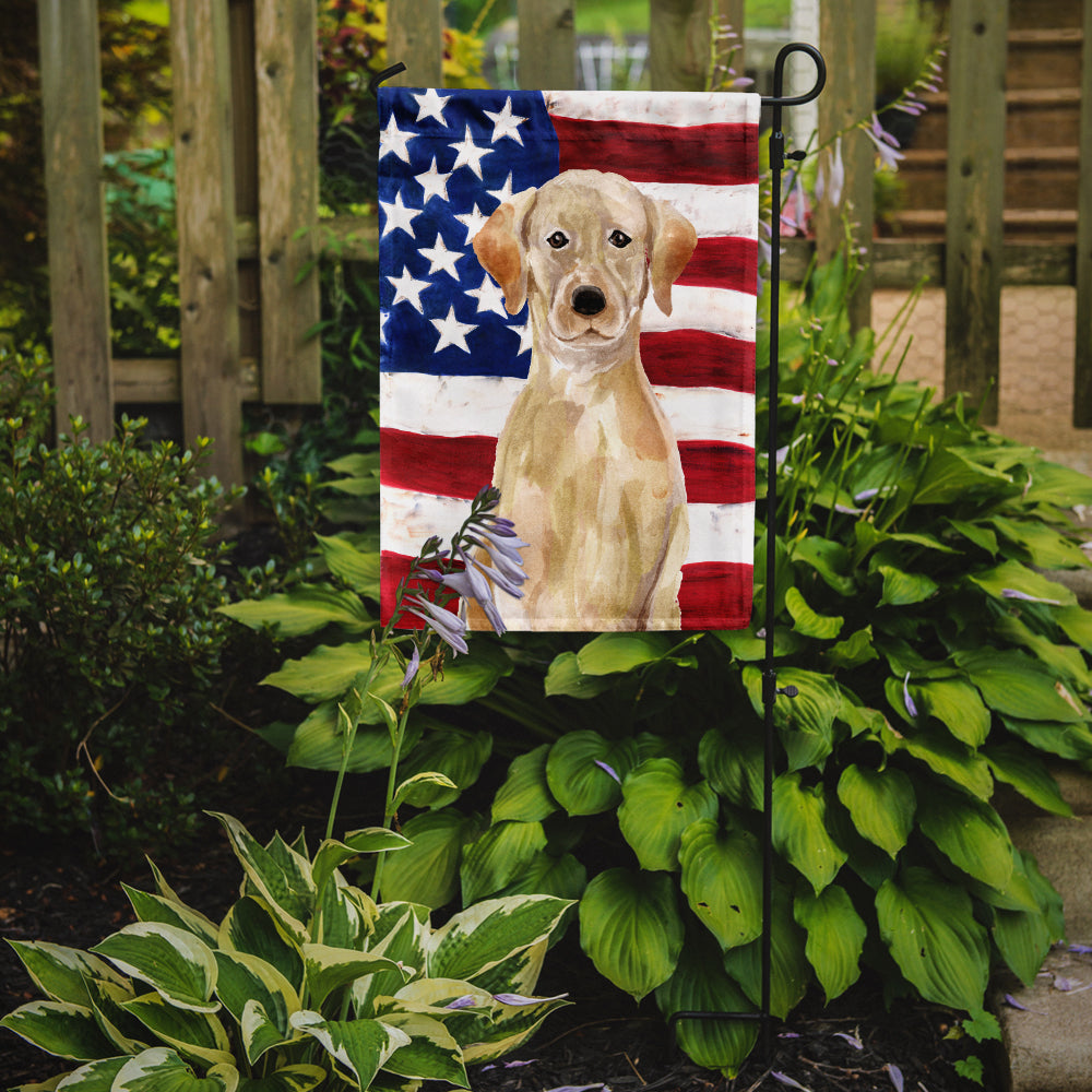 Yellow Labrador Patriotic Garden Flag Mailbox Decorative Yard Banner Outside Patio Artwork for Flower Beds, Garden Size, Multicolor