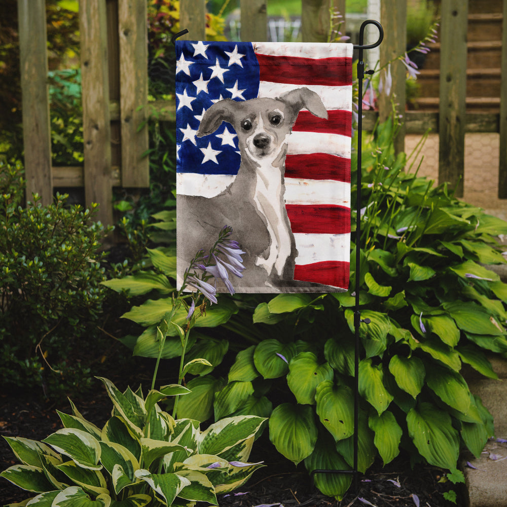 Italian Greyhound Patriotic Garden Flag Mailbox Decorative Yard Banner Outside Patio Artwork for Flower Beds, Garden Size, Multicolor