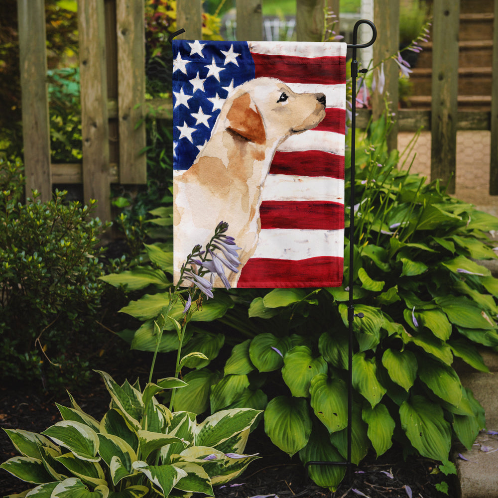 Yellow Labrador #2 Patriotic Garden Flag Mailbox Decorative Yard Banner Outside Patio Artwork for Flower Beds, Garden Size, Multicolor