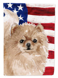 Pomeranian Patriotic Garden Flag Mailbox Decorative Yard Banner Outside Patio Artwork for Flower Beds, Garden Size, Multicolor