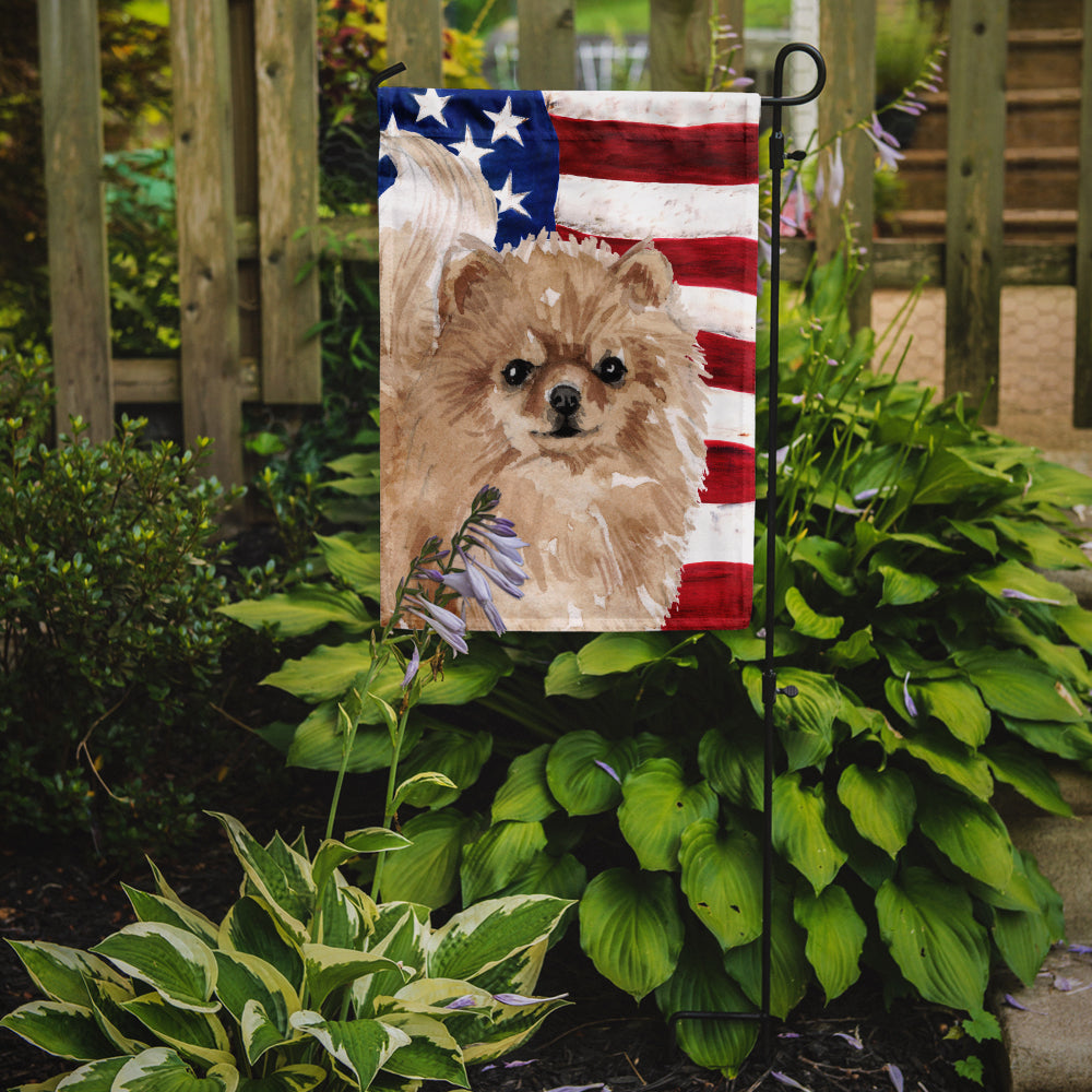 Pomeranian Patriotic Garden Flag Mailbox Decorative Yard Banner Outside Patio Artwork for Flower Beds, Garden Size, Multicolor