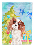 Blenheim Cavalier Spaniel Christmas Garden Flag Mailbox Decorative Yard Banner Outside Patio Artwork for Flower Beds, Garden Size, Multicolor