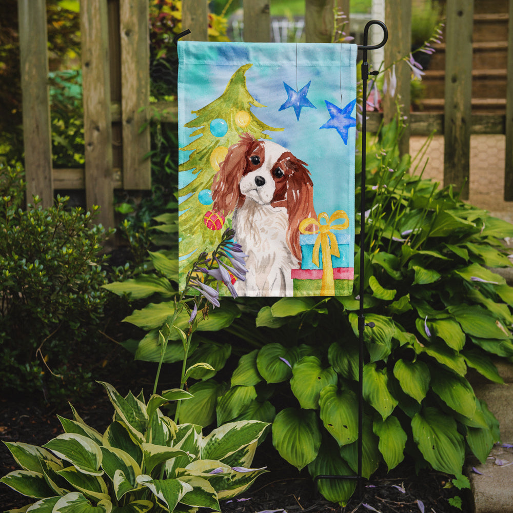 Blenheim Cavalier Spaniel Christmas Garden Flag Mailbox Decorative Yard Banner Outside Patio Artwork for Flower Beds, Garden Size, Multicolor