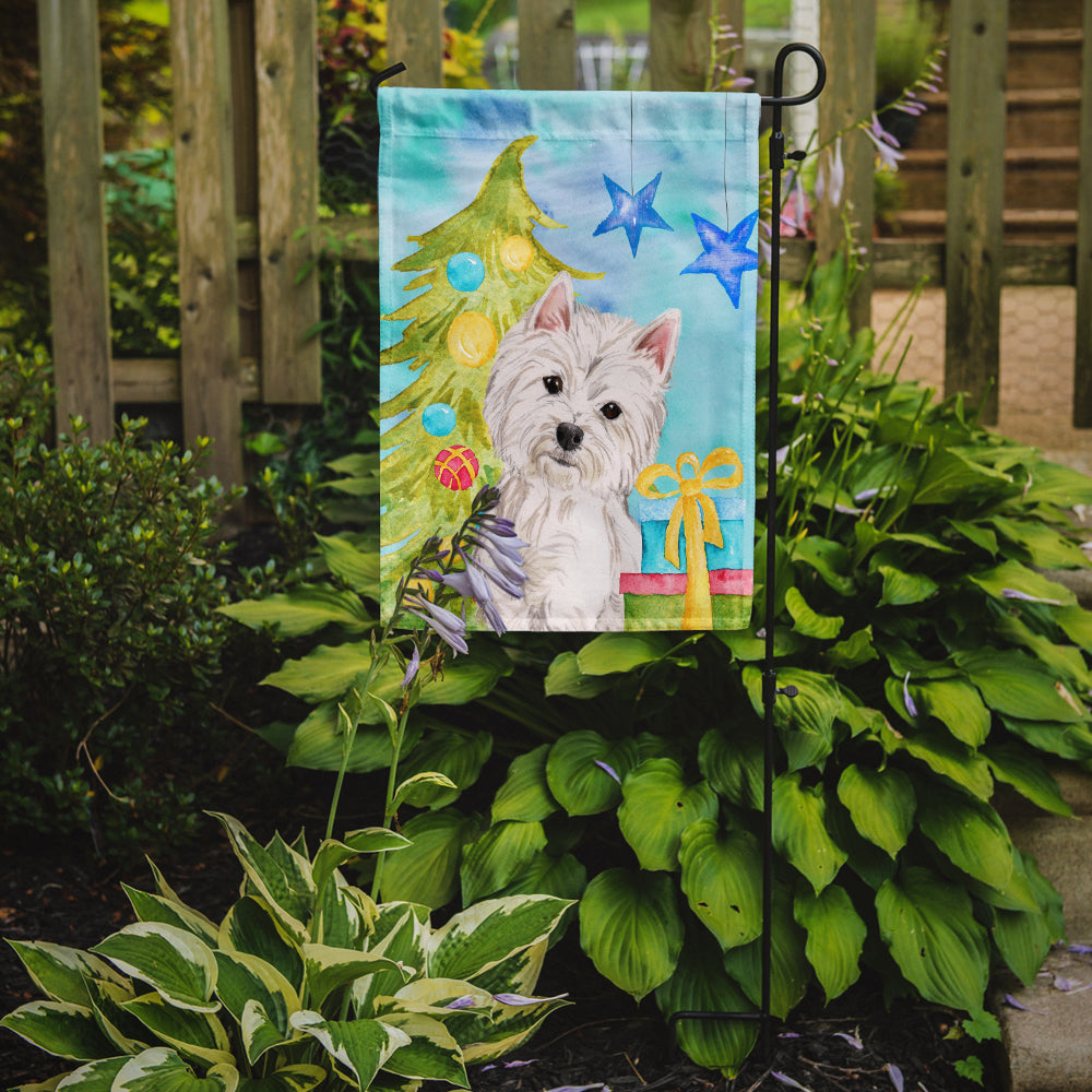 Westie Christmas Garden Flag Mailbox Decorative Yard Banner Outside Patio Artwork for Flower Beds, Garden Size, Multicolor