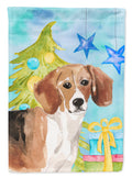 Beagle Christmas Garden Flag Mailbox Decorative Yard Banner Outside Patio Artwork for Flower Beds, Garden Size, Multicolor