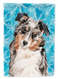 Australian Shepherd Winter Garden Flag Mailbox Decorative Yard Banner Outside Patio Artwork for Flower Beds, Garden Size, Multicolor