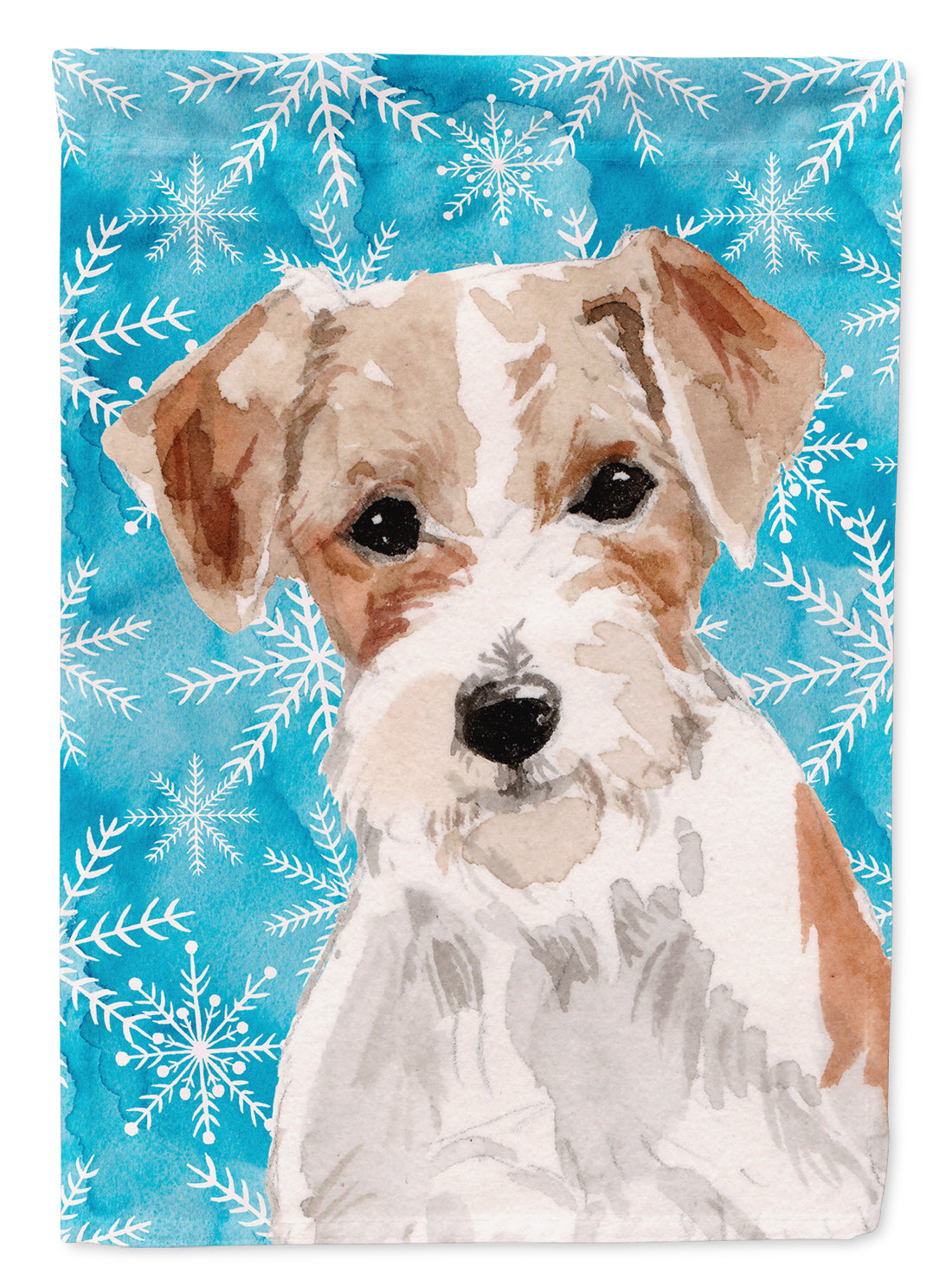 Wire Hair Jack Russell Winter Garden Flag Mailbox Decorative Yard Banner Outside Patio Artwork for Flower Beds, Garden Size, Multicolor