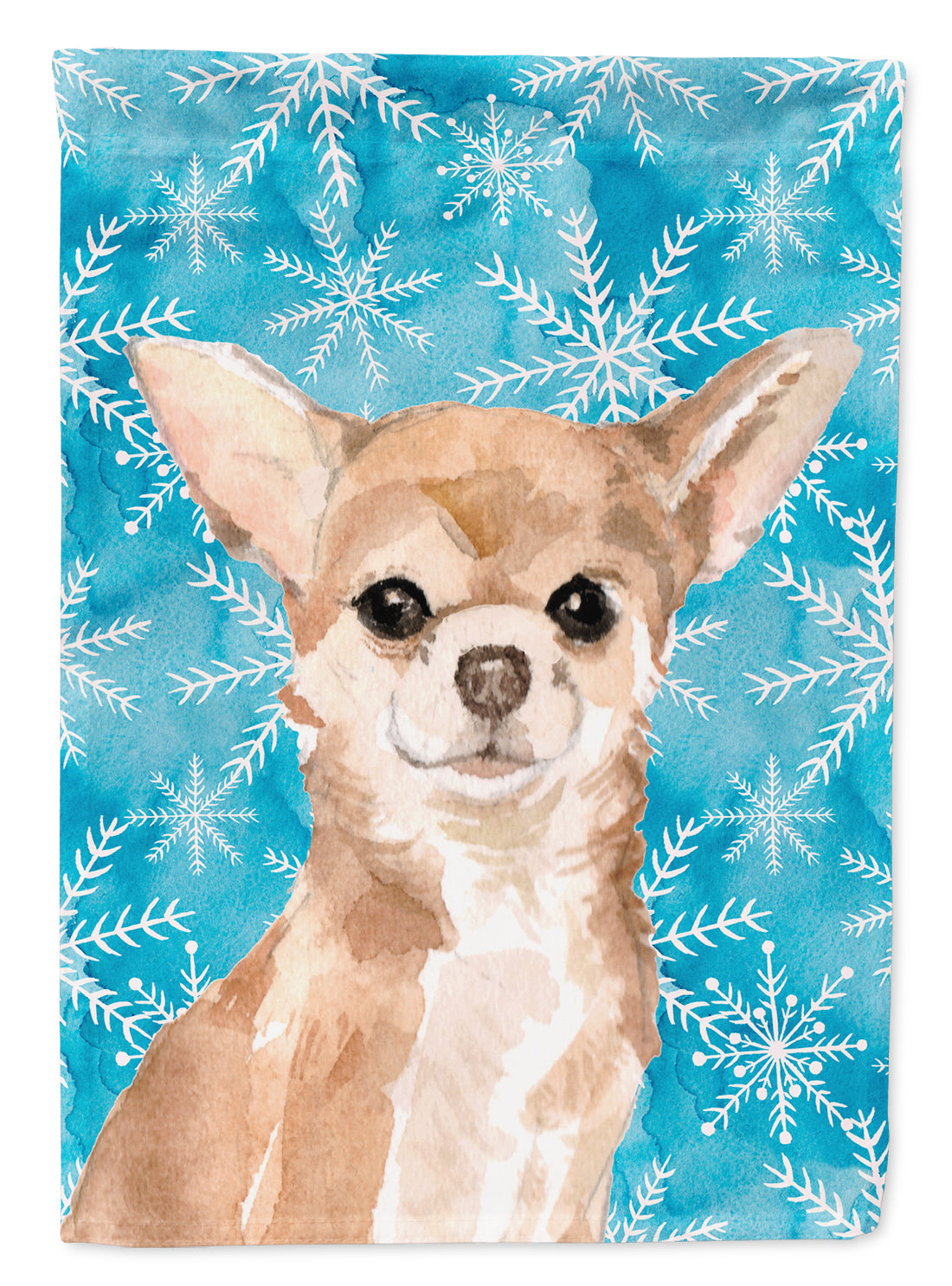 Chihuahua Winter Garden Flag Mailbox Decorative Yard Banner Outside Patio Artwork for Flower Beds, Garden Size, Multicolor