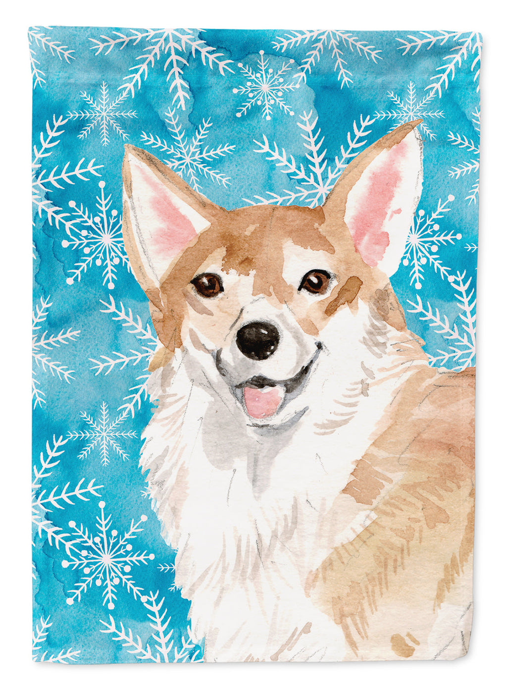 Corgi Winter Garden Flag Mailbox Decorative Yard Banner Outside Patio Artwork for Flower Beds, Garden Size, Multicolor