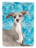 Italian Greyhound Winter Garden Flag Mailbox Decorative Yard Banner Outside Patio Artwork for Flower Beds, Garden Size, Multicolor