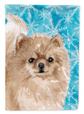 Pomeranian Winter Garden Flag Mailbox Decorative Yard Banner Outside Patio Artwork for Flower Beds, Garden Size, Multicolor