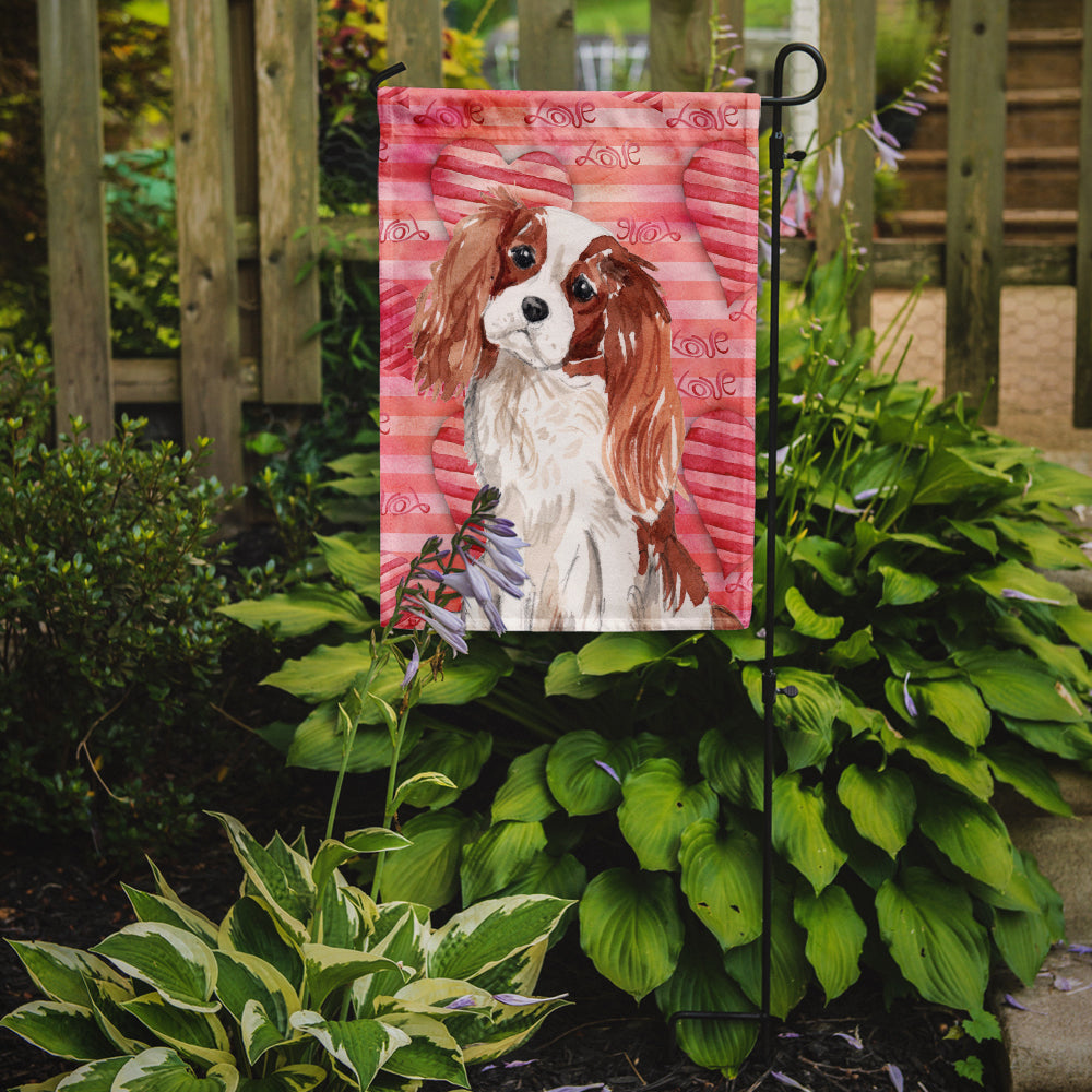 Blenheim Cavalier Spaniel Love Garden Flag Mailbox Decorative Yard Banner Outside Patio Artwork for Flower Beds, Garden Size, Multicolor