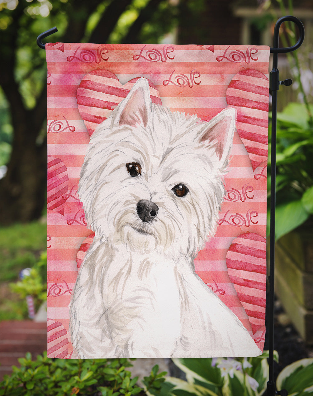 Westie Love Garden Flag Mailbox Decorative Yard Banner Outside Patio Artwork for Flower Beds, Garden Size, Multicolor
