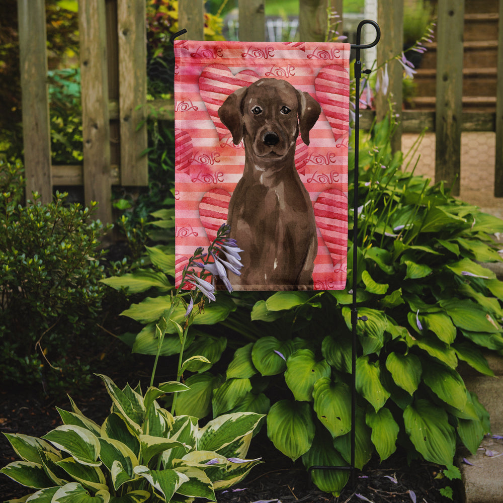 Chocolate Labrador Love Garden Flag Mailbox Decorative Yard Banner Outside Patio Artwork for Flower Beds, Garden Size, Multicolor