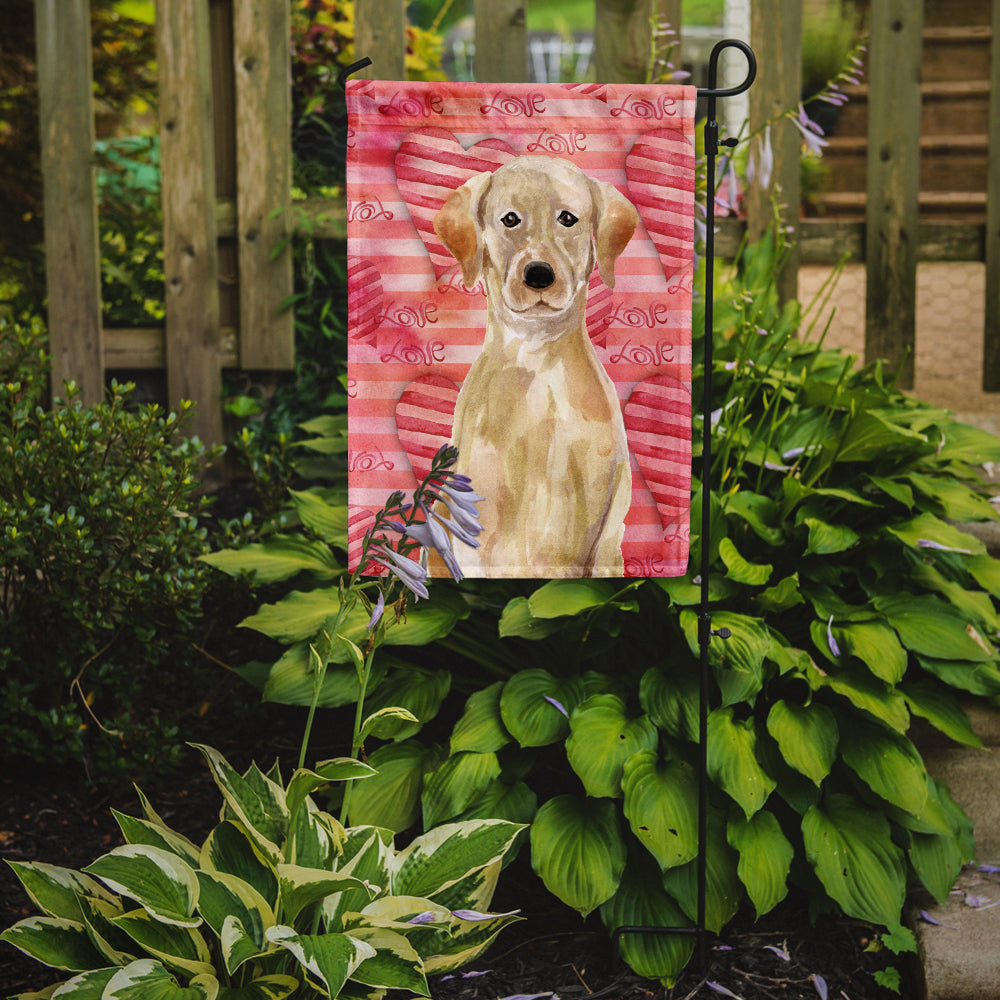 Yellow Labrador Love Garden Flag Mailbox Decorative Yard Banner Outside Patio Artwork for Flower Beds, Garden Size, Multicolor