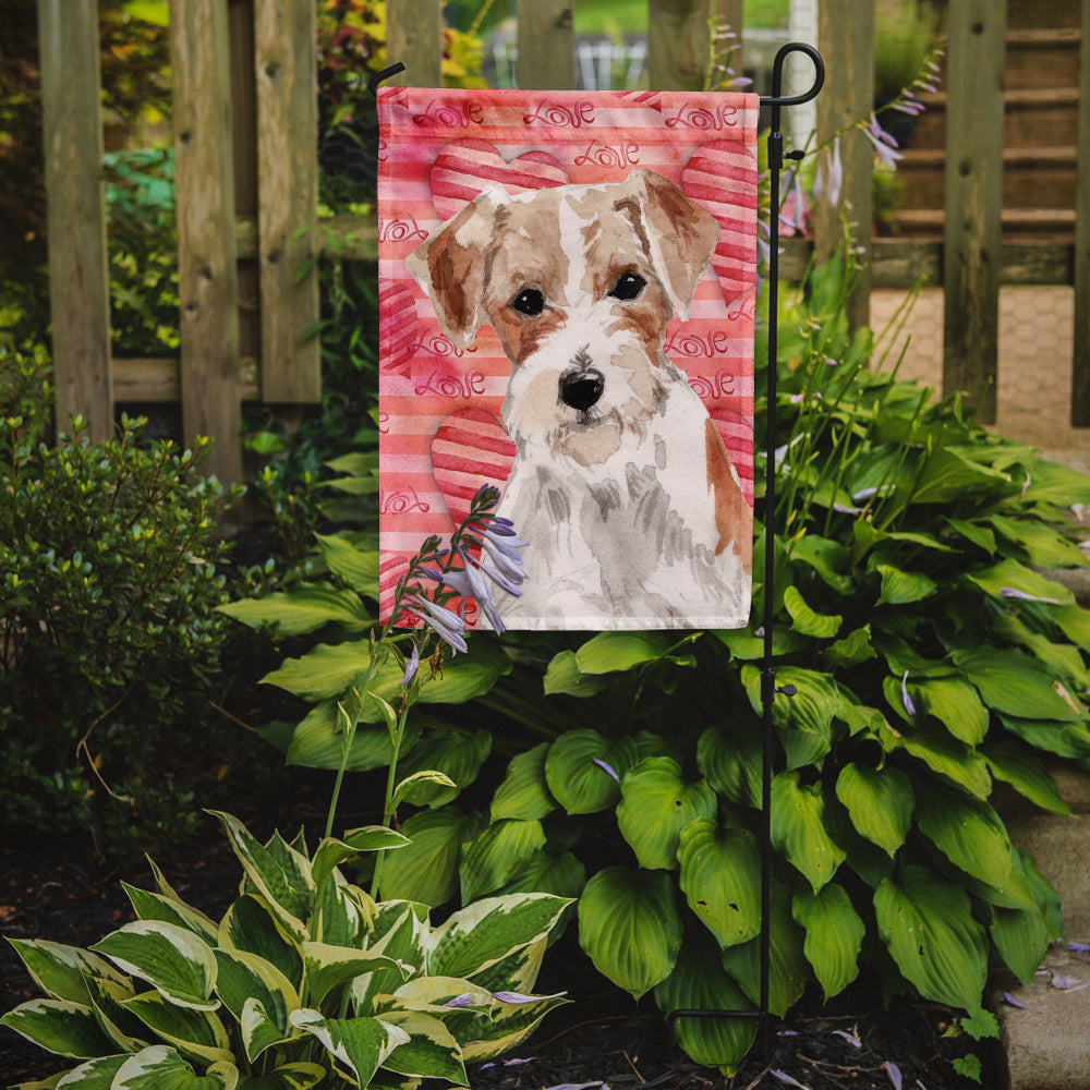 Wire Hair Jack Russell Love Garden Flag Mailbox Decorative Yard Banner Outside Patio Artwork for Flower Beds, Garden Size, Multicolor