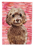 Brown Cockapoo Love Garden Flag Mailbox Decorative Yard Banner Outside Patio Artwork for Flower Beds, Garden Size, Multicolor