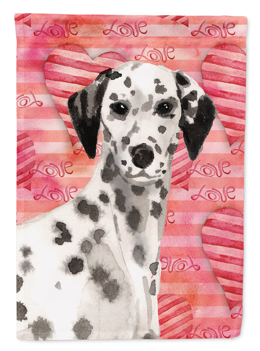 Dalmatian Love Garden Flag Mailbox Decorative Yard Banner Outside Patio Artwork for Flower Beds, Garden Size, Multicolor