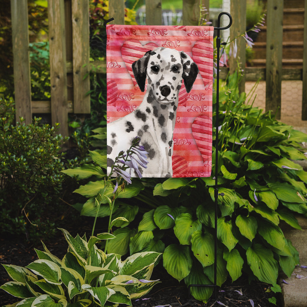 Dalmatian Love Garden Flag Mailbox Decorative Yard Banner Outside Patio Artwork for Flower Beds, Garden Size, Multicolor