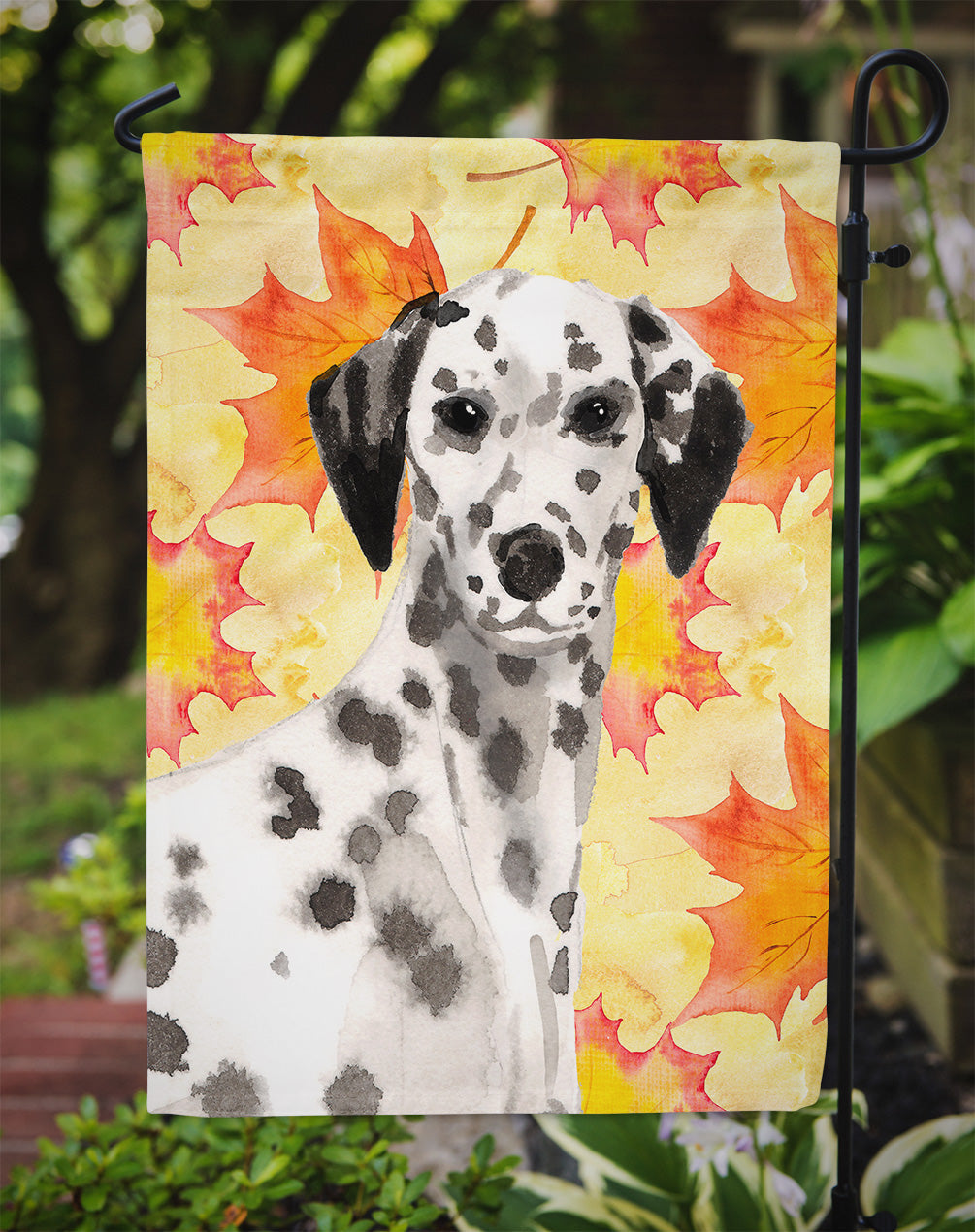 Dalmatian Fall Garden Flag Mailbox Decorative Yard Banner Outside Patio Artwork for Flower Beds, Garden Size, Multicolor