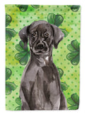 Black Labrador St. Patrick's Garden Flag Mailbox Decorative Yard Banner Outside Patio Artwork for Flower Beds, Garden Size, Multicolor