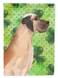 Fawn Natural Great Dane St. Patrick's Garden Flag Mailbox Decorative Yard Banner Outside Patio Artwork for Flower Beds, Garden Size, Multicolor