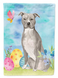 Staffordshire Bull Terrier Easter Garden Flag Mailbox Decorative Yard Banner Outside Patio Artwork for Flower Beds, Garden Size, Multicolor