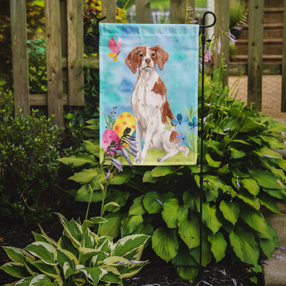 Brittany Spaniel Easter Garden Flag Mailbox Decorative Yard Banner Outside Patio Artwork for Flower Beds, Garden Size, Multicolor