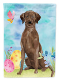 Chocolate Labrador Easter Garden Flag Mailbox Decorative Yard Banner Outside Patio Artwork for Flower Beds, Garden Size, Multicolor