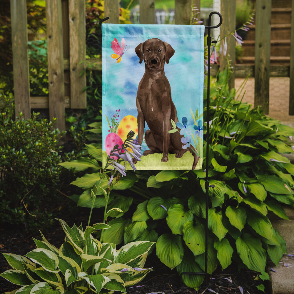 Chocolate Labrador Easter Garden Flag Mailbox Decorative Yard Banner Outside Patio Artwork for Flower Beds, Garden Size, Multicolor