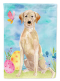 Yellow Labrador Easter Garden Flag Mailbox Decorative Yard Banner Outside Patio Artwork for Flower Beds, Garden Size, Multicolor