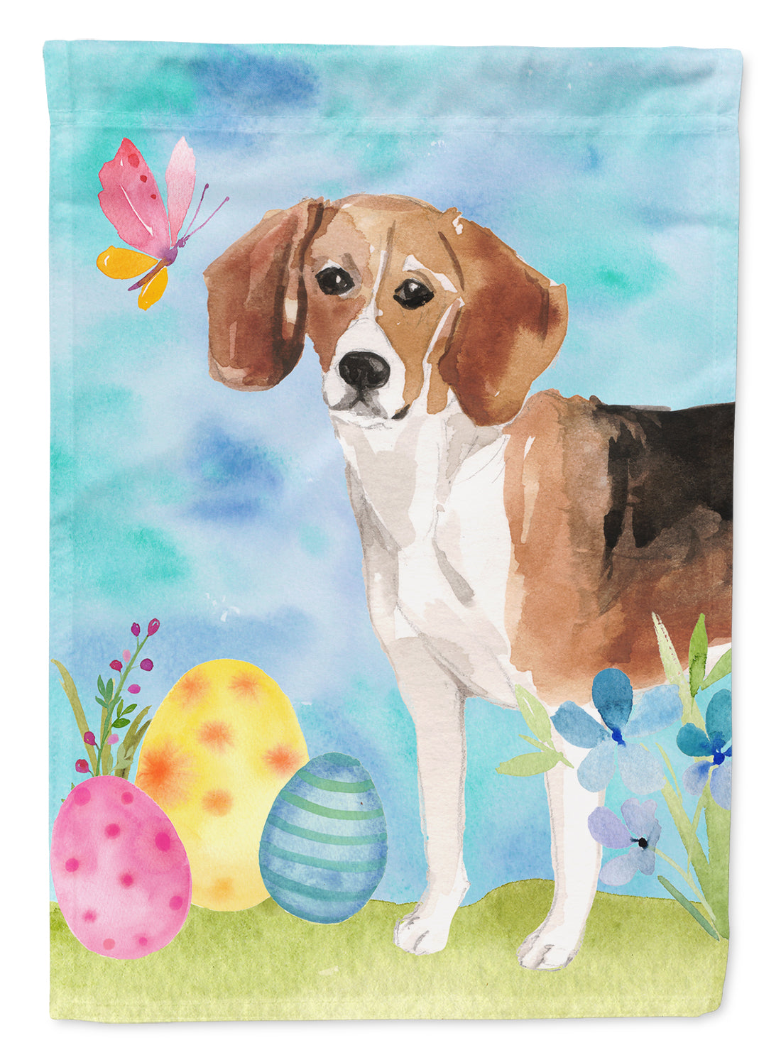 Beagle Easter Garden Flag Mailbox Decorative Yard Banner Outside Patio Artwork for Flower Beds, Garden Size, Multicolor