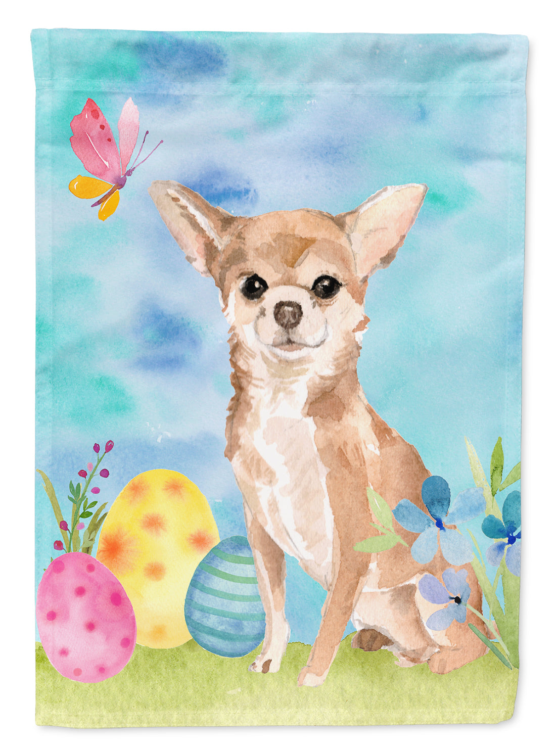 Chihuahua Easter Garden Flag Mailbox Decorative Yard Banner Outside Patio Artwork for Flower Beds, Garden Size, Multicolor