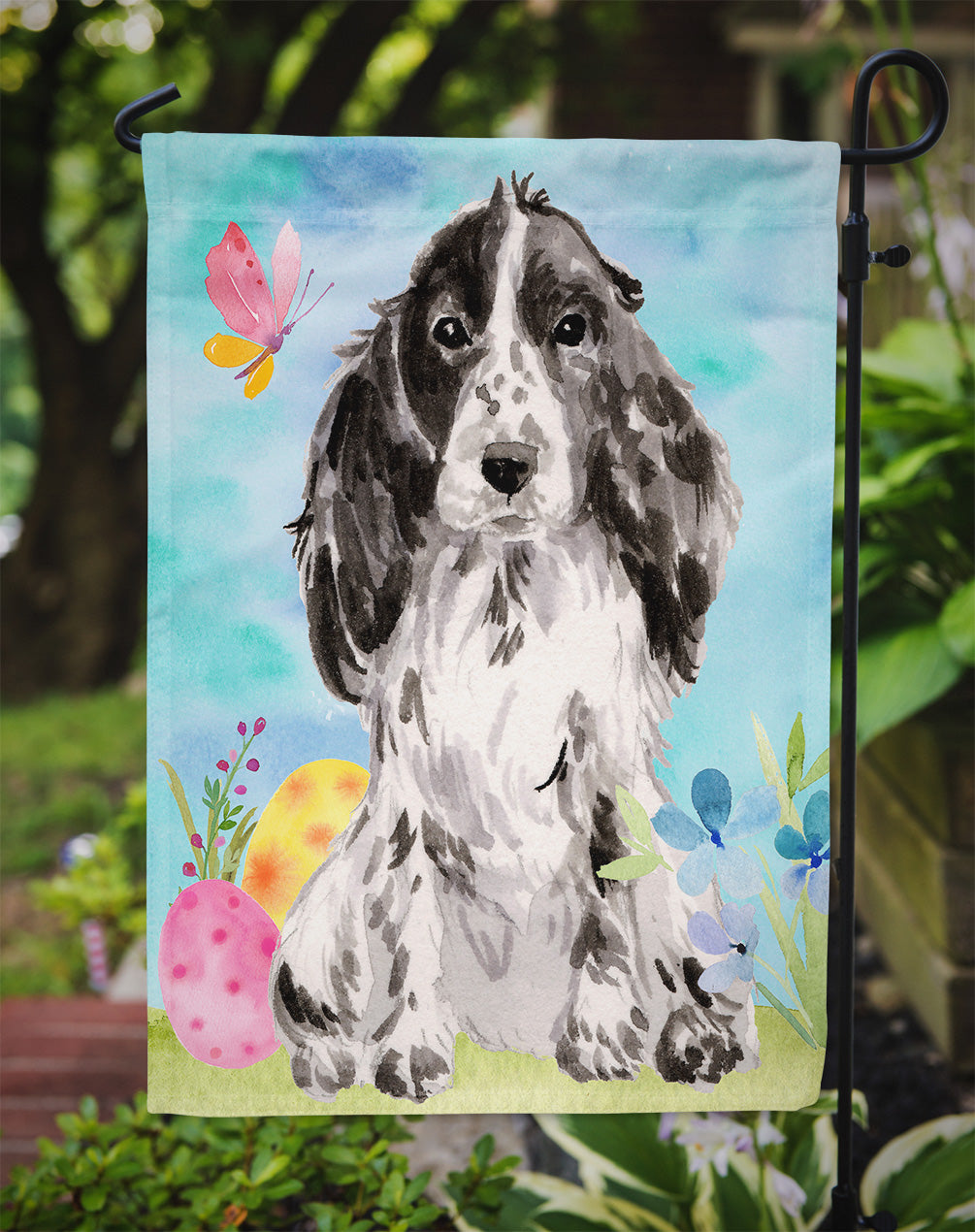 Black Parti Easter Garden Flag Mailbox Decorative Yard Banner Outside Patio Artwork for Flower Beds, Garden Size, Multicolor