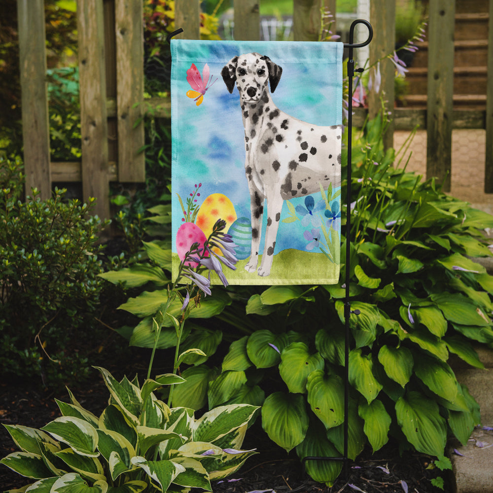 Dalmatian Easter Garden Flag Mailbox Decorative Yard Banner Outside Patio Artwork for Flower Beds, Garden Size, Multicolor