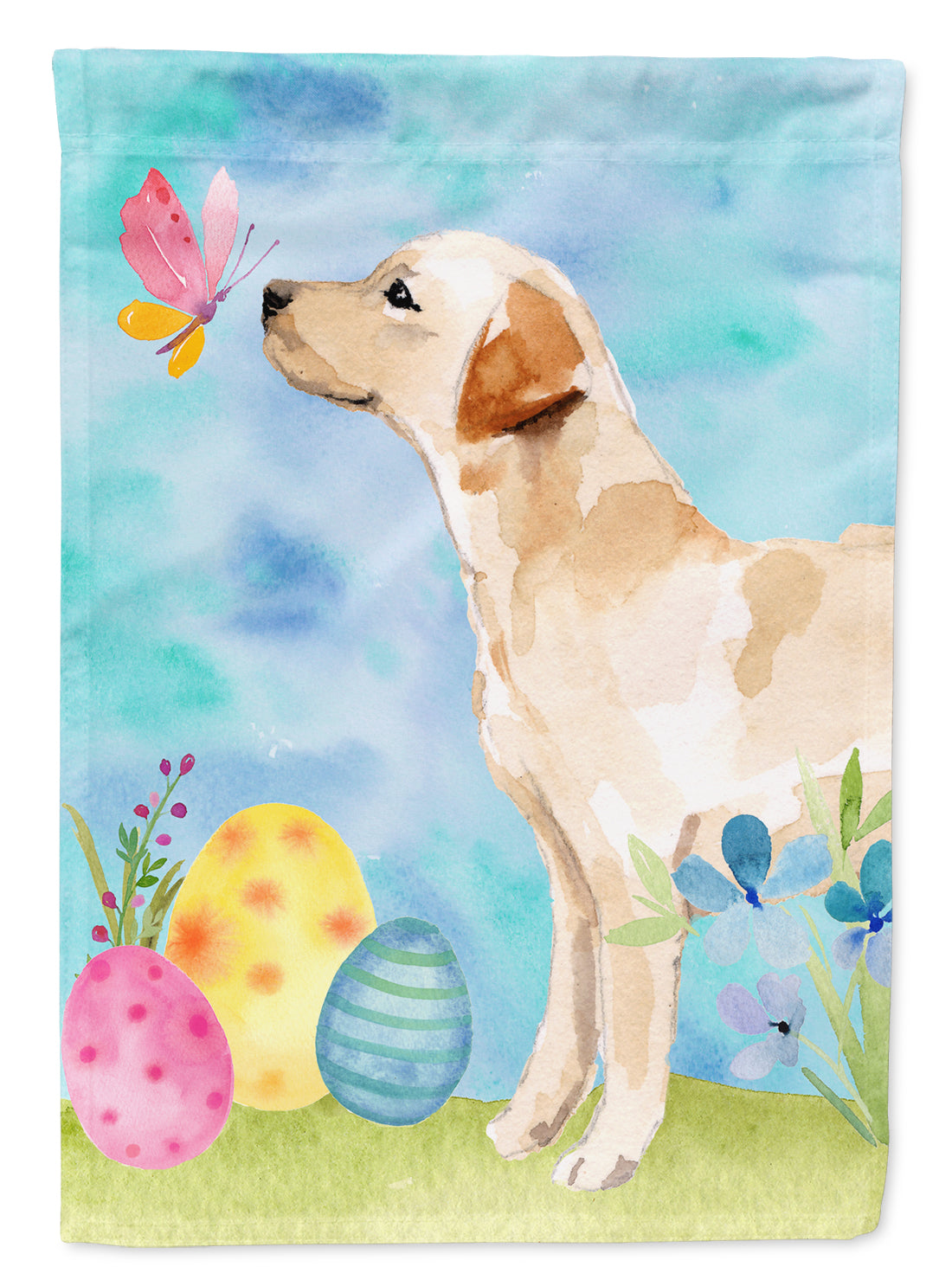 Yellow Labrador #2 Easter Garden Flag Mailbox Decorative Yard Banner Outside Patio Artwork for Flower Beds, Garden Size, Multicolor
