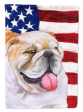 English Bulldog Patriotic Garden Flag Mailbox Decorative Yard Banner Outside Patio Artwork for Flower Beds, Garden Size, Multicolor