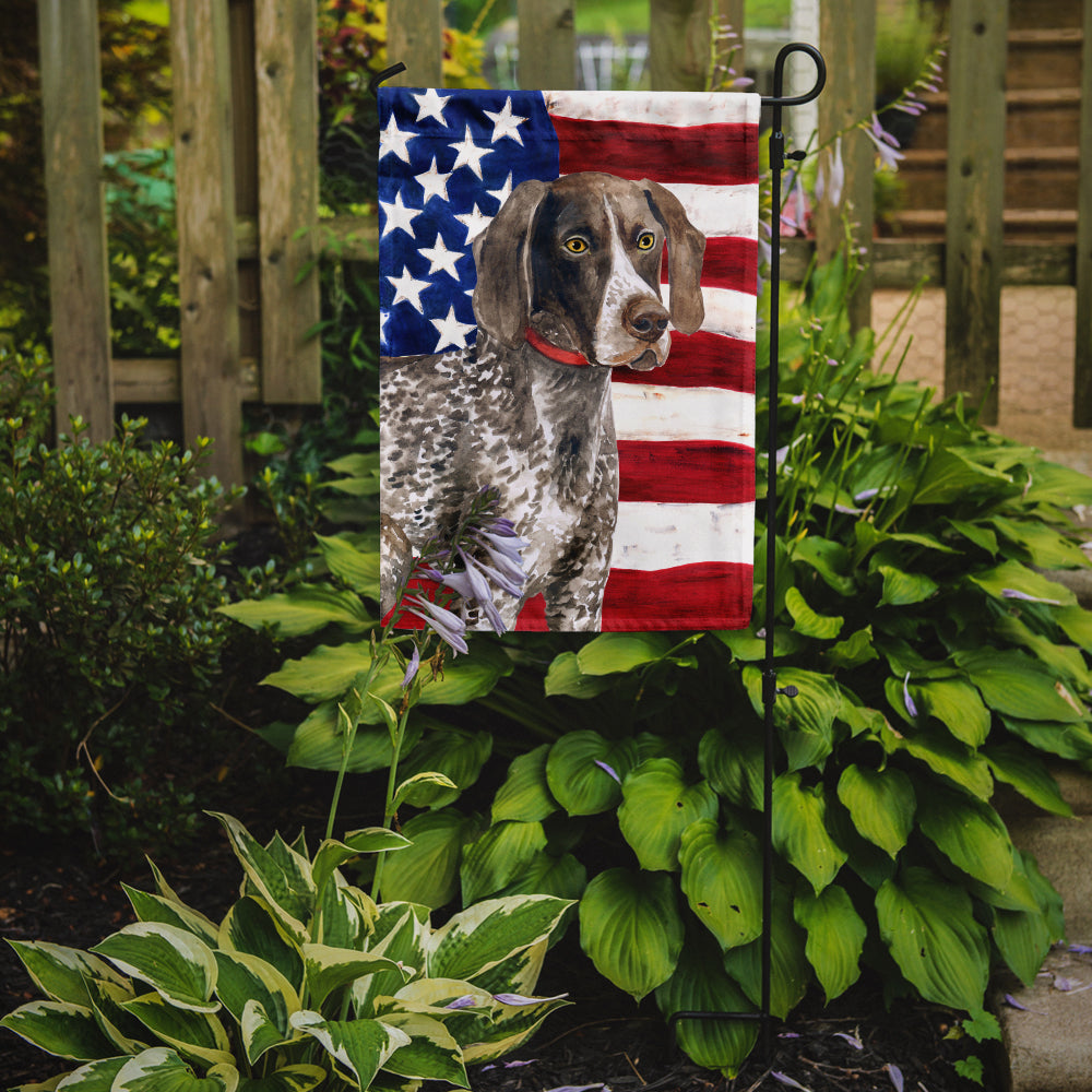 German Shorthaired Pointer Patriotic Garden Flag Mailbox Decorative Yard Banner Outside Patio Artwork for Flower Beds, Garden Size, Multicolor