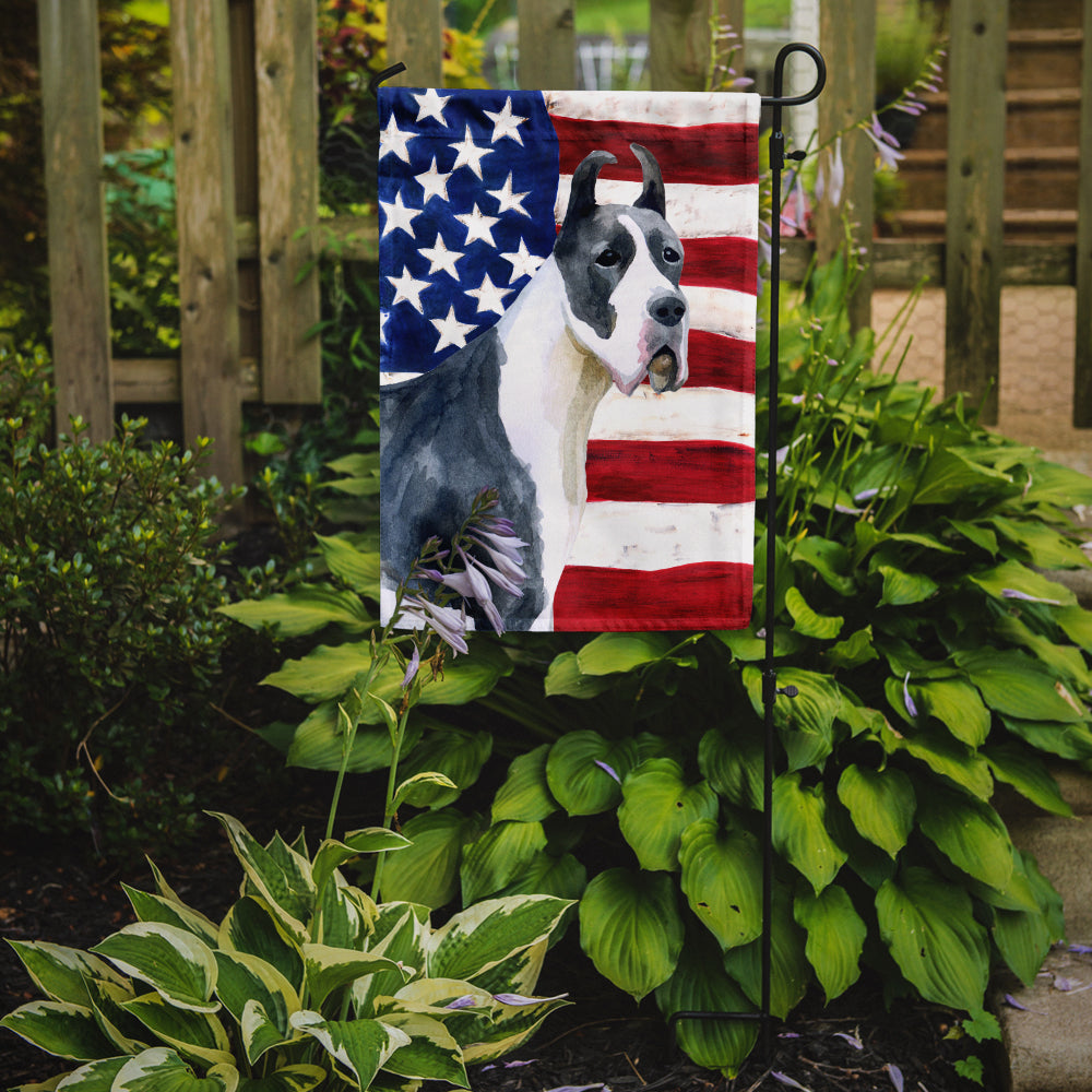 Harlequin Great Dane Patriotic Garden Flag Mailbox Decorative Yard Banner Outside Patio Artwork for Flower Beds, Garden Size, Multicolor