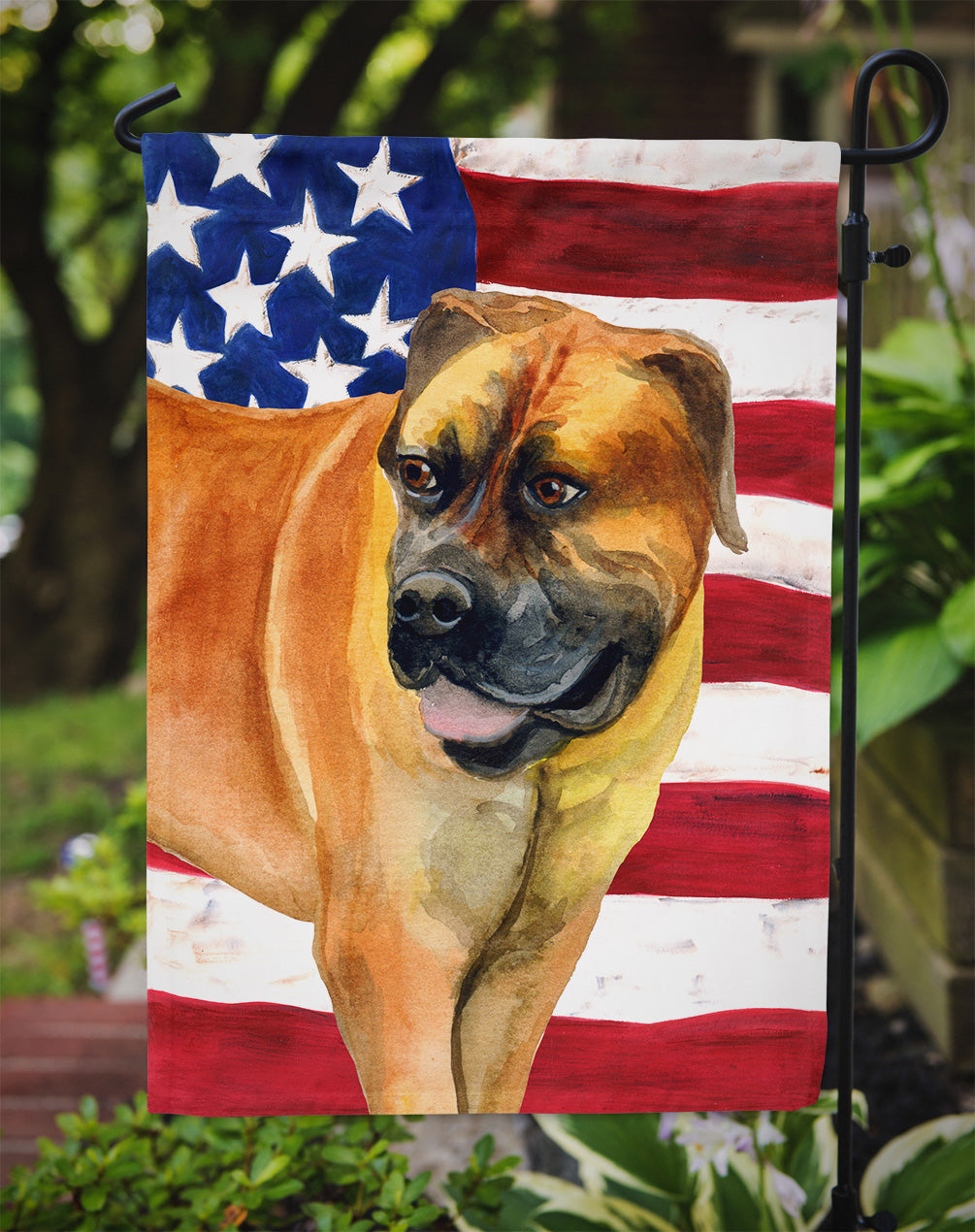 Boerboel Mastiff Patriotic Garden Flag Mailbox Decorative Yard Banner Outside Patio Artwork for Flower Beds, Garden Size, Multicolor
