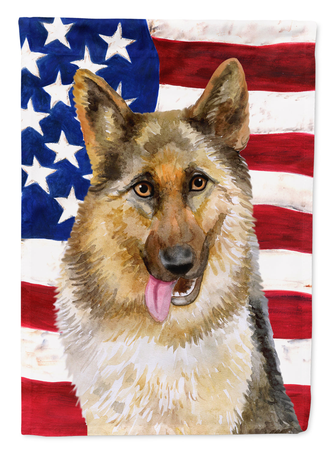 German Shepherd Patriotic Garden Flag Mailbox Decorative Yard Banner Outside Patio Artwork for Flower Beds, Garden Size, Multicolor