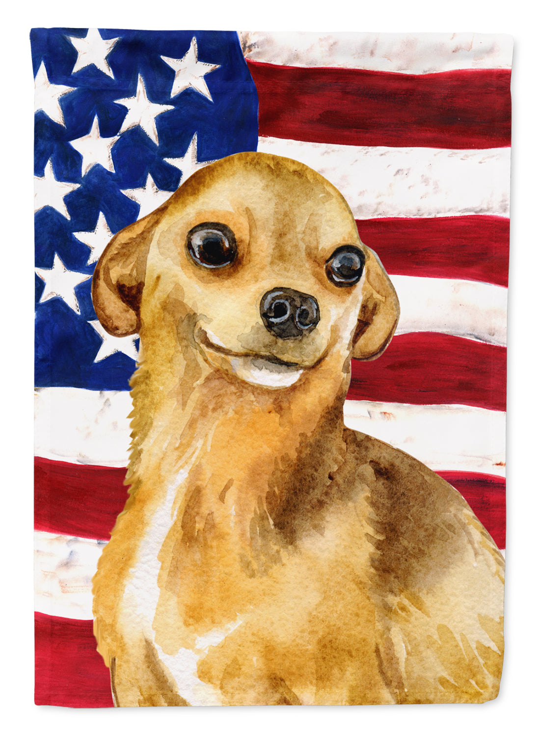 Chihuahua Patriotic Garden Flag Mailbox Decorative Yard Banner Outside Patio Artwork for Flower Beds, Garden Size, Multicolor